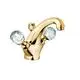 KLUDI-1926-Waschtischarmatur-Ablaufgarnitur-gold-kristall-5101045G4 gallery number 1